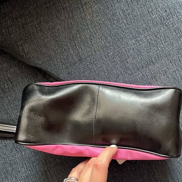 NWT Y2K PRADA vintage hot pink/black leather - Picture 10 of 11